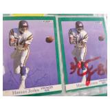 TEN FLEER MN VIKINGS SIGNED CARDS