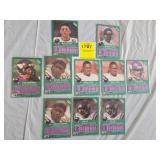 TEN FLEER MN VIKINGS SIGNED CARDS