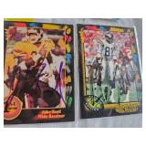 SEVEN SIGNED FOOTBALL CARDS