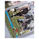 FIVE SIGNED FOOTBALL CARDS