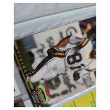 FIVE SIGNED FOOTBALL CARDS