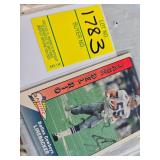 FIVE SIGNED FOOTBALL CARDS