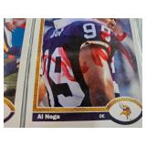 EIGHTF 1991 UPPER DECK SIGNED FOOTBALL CARDS