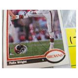 EIGHTF 1991 UPPER DECK SIGNED FOOTBALL CARDS