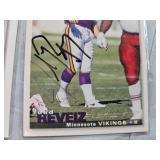 FIVE SIGNED MN VIKINGS FOOTBALL CARDS