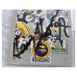 FIVE SIGNED MN VIKINGS FOOTBALL CARDS