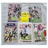 FIVE SIGNED MN VIKINGS FOOTBALL CARDS