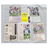 FIVE SIGNED MN VIKINGS FOOTBALL CARDS