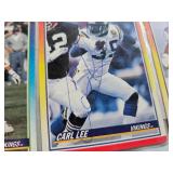 NINE SIGNED MN VIKINGS FOOTBALL CARDS