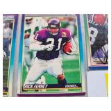 NINE SIGNED MN VIKINGS FOOTBALL CARDS