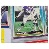 NINE SIGNED MN VIKINGS FOOTBALL CARDS