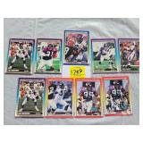 NINE SIGNED MN VIKINGS FOOTBALL CARDS