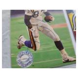 FIVE SIGNED FOOTBALL CARDS