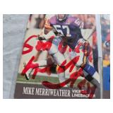 FIVE MN VIKINGS SIGNED FOOTBALL CARDS