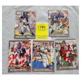 FIVE MN VIKINGS SIGNED FOOTBALL CARDS