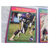 SIX SIGNED FOOTBALL CARDS