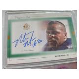 FIVE SIGNED FOOTBALL CARDS