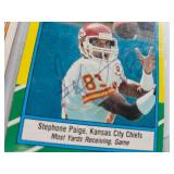 SIX ASSORTED TEAM PLAYER SIGNED FOOTBALL CARDS