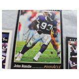 FIVE SIGNED FOOTBALL CARDS - 1 ROOKIE