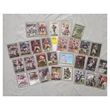 BIG LOT SEMI-RIGID CASED FOOTBALL CARDS