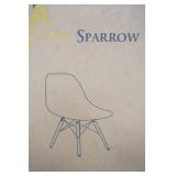 Lucas White Wood Grain Accent Chair (4ct) NEW