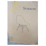 Lucas White Wood Grain Accent Chair (4ct) NEW