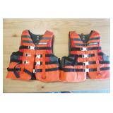 NEW (2ct) Sea Doo Life Jackets Adult M. Nylon.