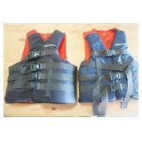 NEW (2ct) Sea Doo Life Jackets Adult S/M & XS. Nylon.