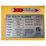 Two Strongway 12" Utility Blowers Model STFJ-30 Lot 1