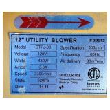 Two Strongway 12" Utility Blowers Model STFJ-30 Lot 2