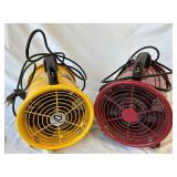 Two 8" Utility Blowers - 1 Strongway Model STFJ-20N and 1 Central Machinery Model STFJ-20N