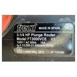 Freud 3 1/4 HP Corded Plunge Router Model FT3000VCE