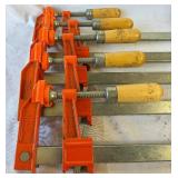 Jorgensen Medium Duty Steel Bar Clamps #3712-HD - set of 10