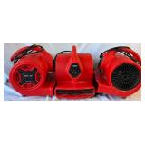 Three Ironton 1/8 HP Air Movers