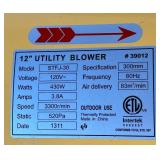 Two Floor Fans - 12" Strongway STFJ-30 and 8" Central Machinery Model STFJ-20N