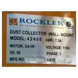 Rockler Model 42400 Wall Mount Dust Collector