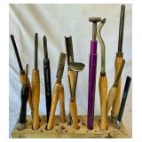 Collection of Lathe Chisels