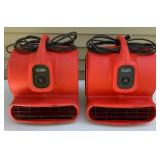 Two Ironton 1 HP Air Movers