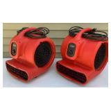 Two Ironton 1 HP Air Movers
