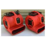 Two Ironton 1 HP Air Movers