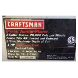 Craftsman 6 1/8" Jointer/Planer