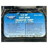 Superior Pump 1/2 HP Cast Iron Transfer Pump Model 90050
