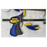 Assortment of Irwin Quick Grip Clamps  -9 Pieces