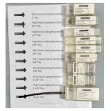 CNC Router Bits Lot #4- 9 assorted bits