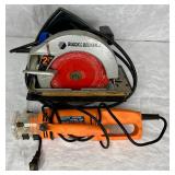 Corded Circular Saw and Cutout Tool