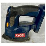 Three Ryobi Cordless Drills and Cordless Sander P236A, P208B, P231 and P400 (sander)