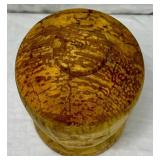 Handmade/Handturned Wooden Urn with Shepherd and Teddy Bear