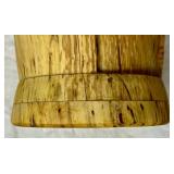 Handmade/Handturned Wooden Urn with Shepherd and Teddy Bear