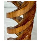 Set of 3 Handmade Turned Wooden Candle Holders