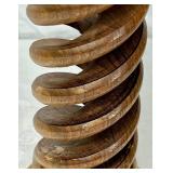 Set of 3 Handmade Turned Wooden Candle Holders